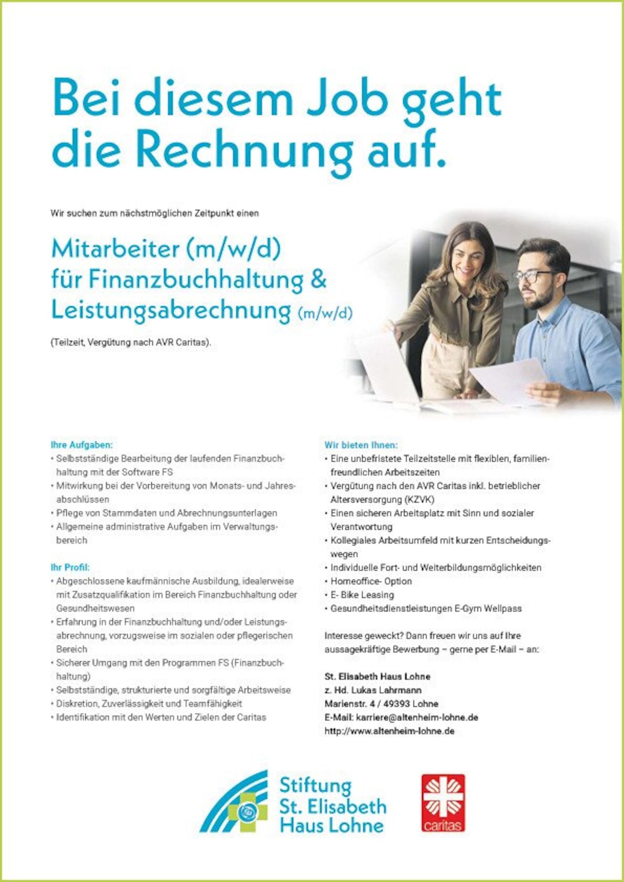 Ihre Karriere im Bereich Buchhaltung und Leistungsabrechnung Image 1